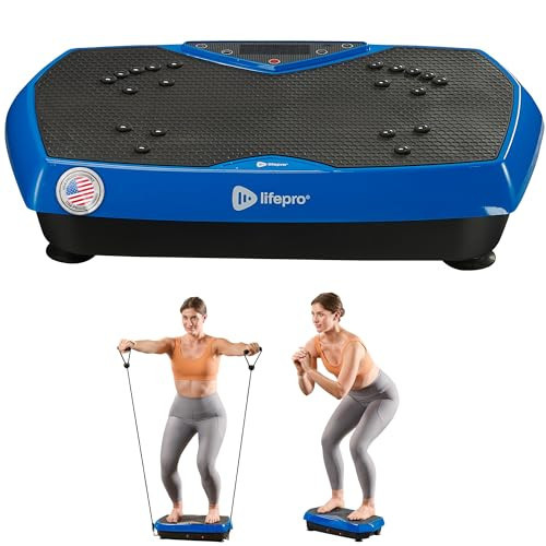 Lifepro Vibration Plate Exercise Machine with Magnetic Acupoints - Full Body Vibration Platform for Beginners and Recovery - Ideal Lymphatic Drainage Massager for Muscle Toning and Overall Fitness | Amazon (US)