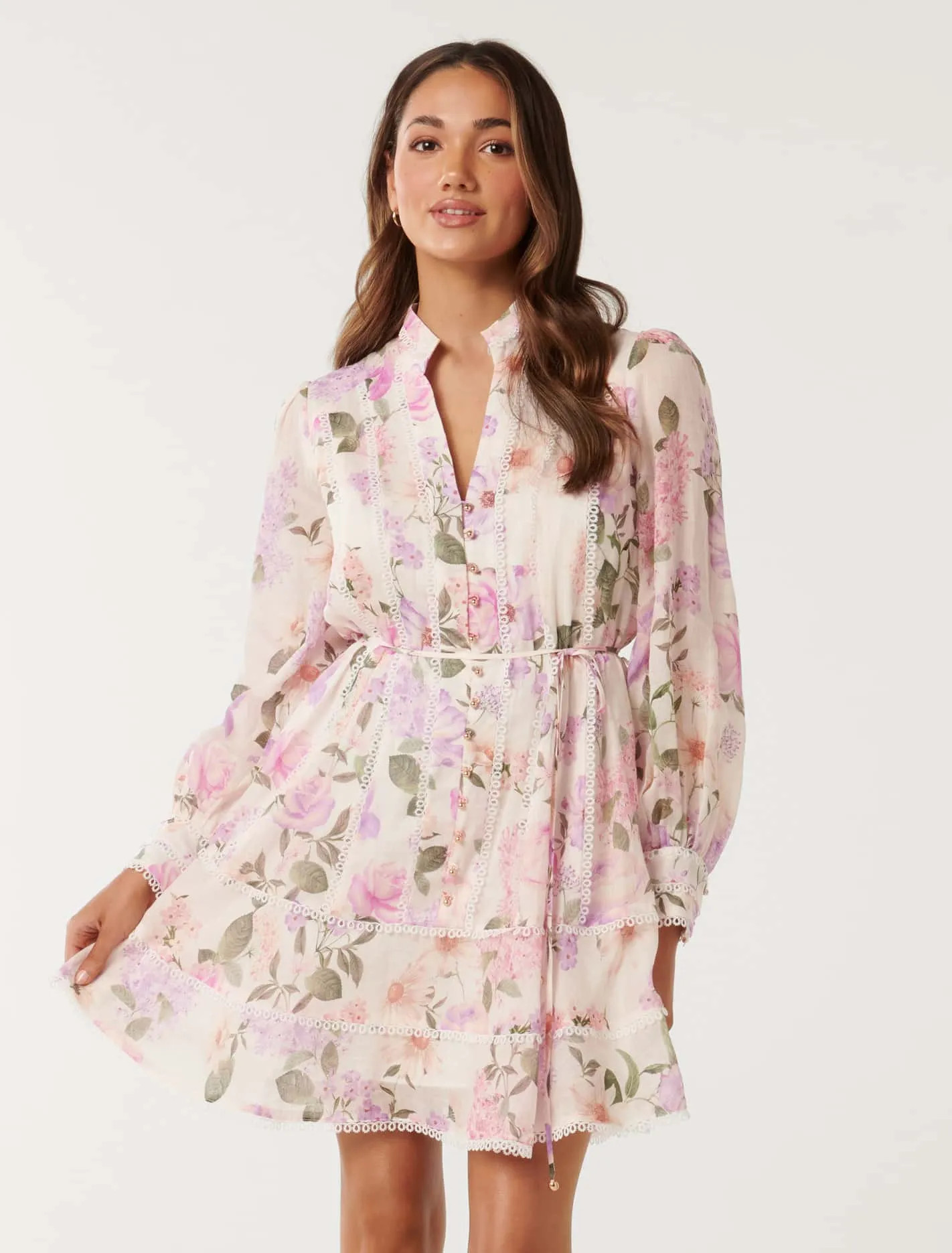 Vanessa Petite Trim Detail Skater Dress | Forever New (AU)