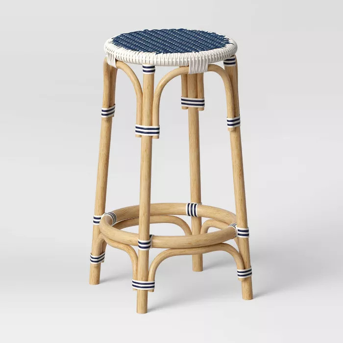 Perry Rattan Backless Woven Counter Height Barstool - Threshold™ | Target