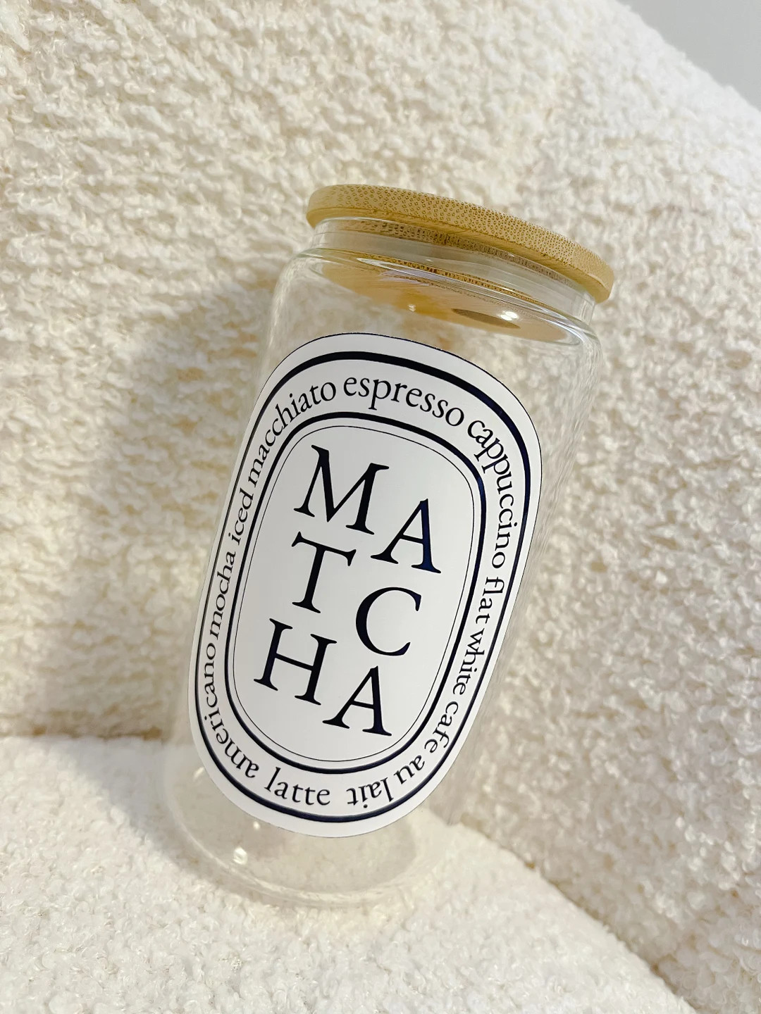 Diptyque Insipred Matcha Libbey Glass, Glass for Matcha, Gift for Matcha Lovers - Etsy | Etsy (US)