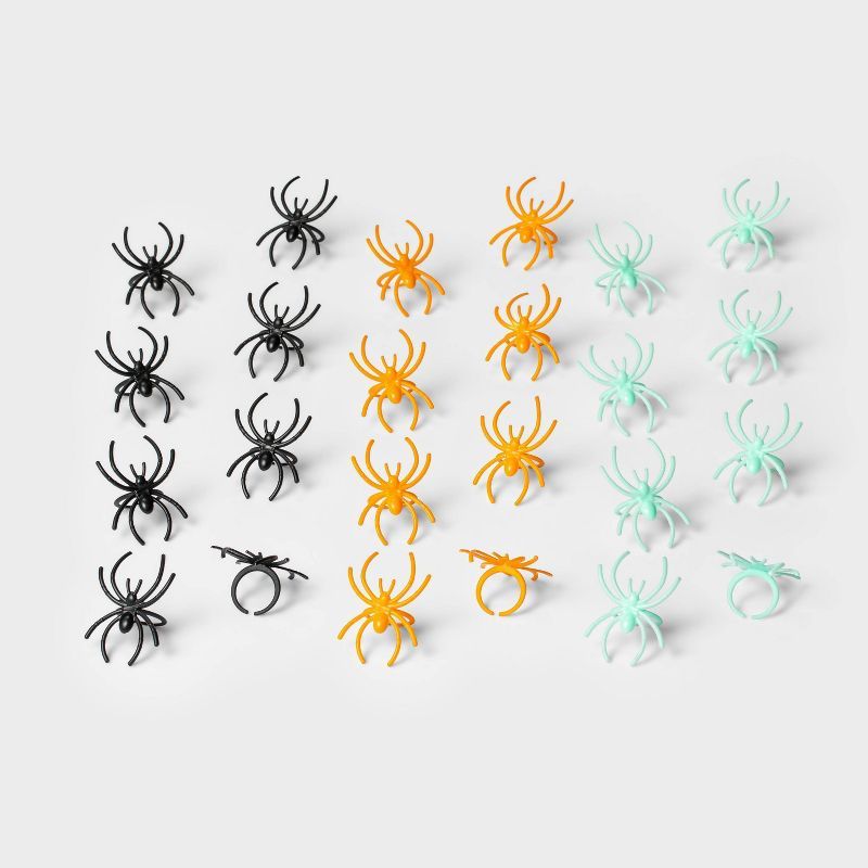 24ct Spider Ring Halloween Party Favors - Hyde & EEK! Boutique™ | Target