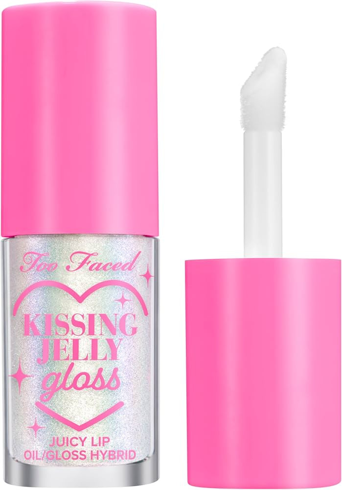 Too Faced Kissing Jelly Lip Oil Gloss | Sunflower & Jojoba Oils, 0.15 fl. oz. | Amazon (US)