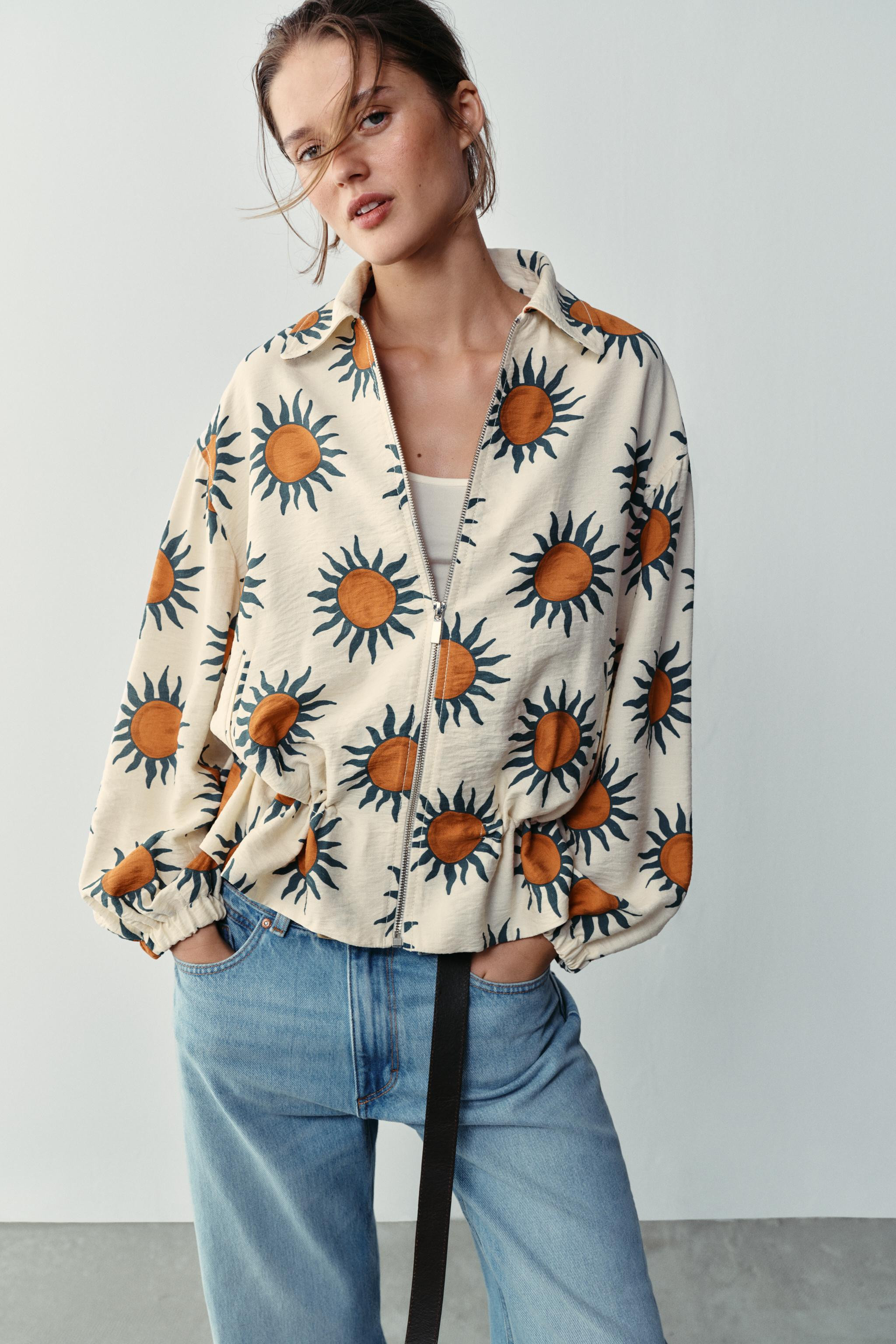 PRINTED BOMBER JACKET | Zara US