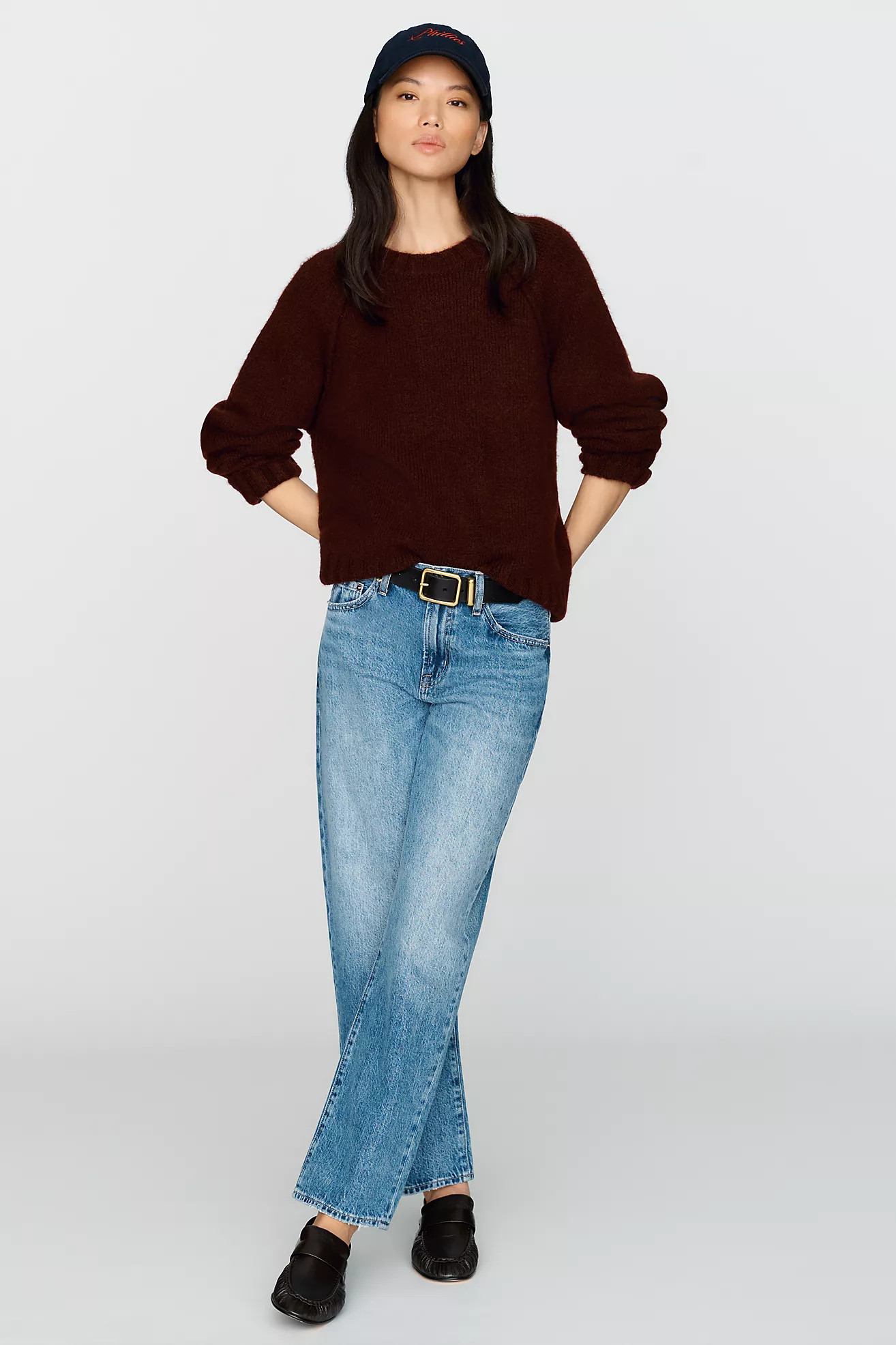 Lexi Mid Rise Tapered Jeans | Anthropologie (US)