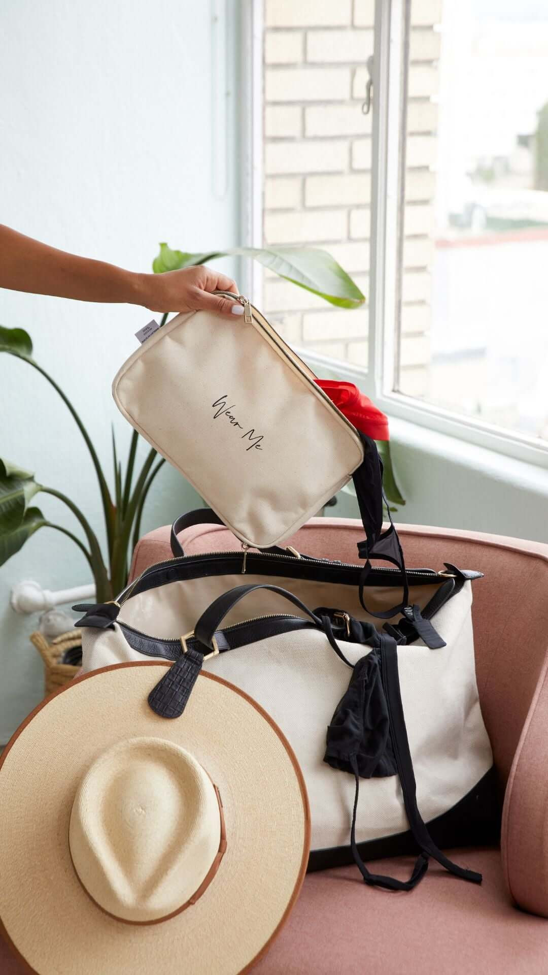 Two-Sided Travel Extended Stay Laundry Bag | Lindsay Albanese