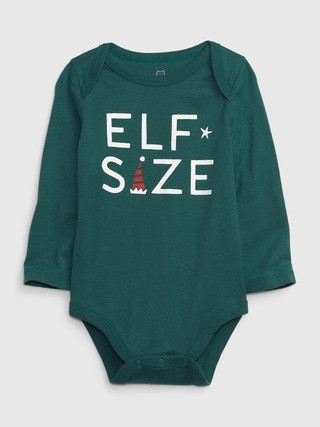 Baby Organic Cotton Mix and Match Holiday Graphic Bodysuit | Gap (US)