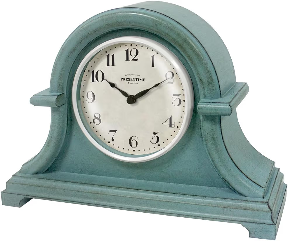 Presentime & Co. Mantel Clock Vintage Farmhouse Series, Napoleon Desk & Shelf Clock, 13 x 10 inch... | Amazon (US)