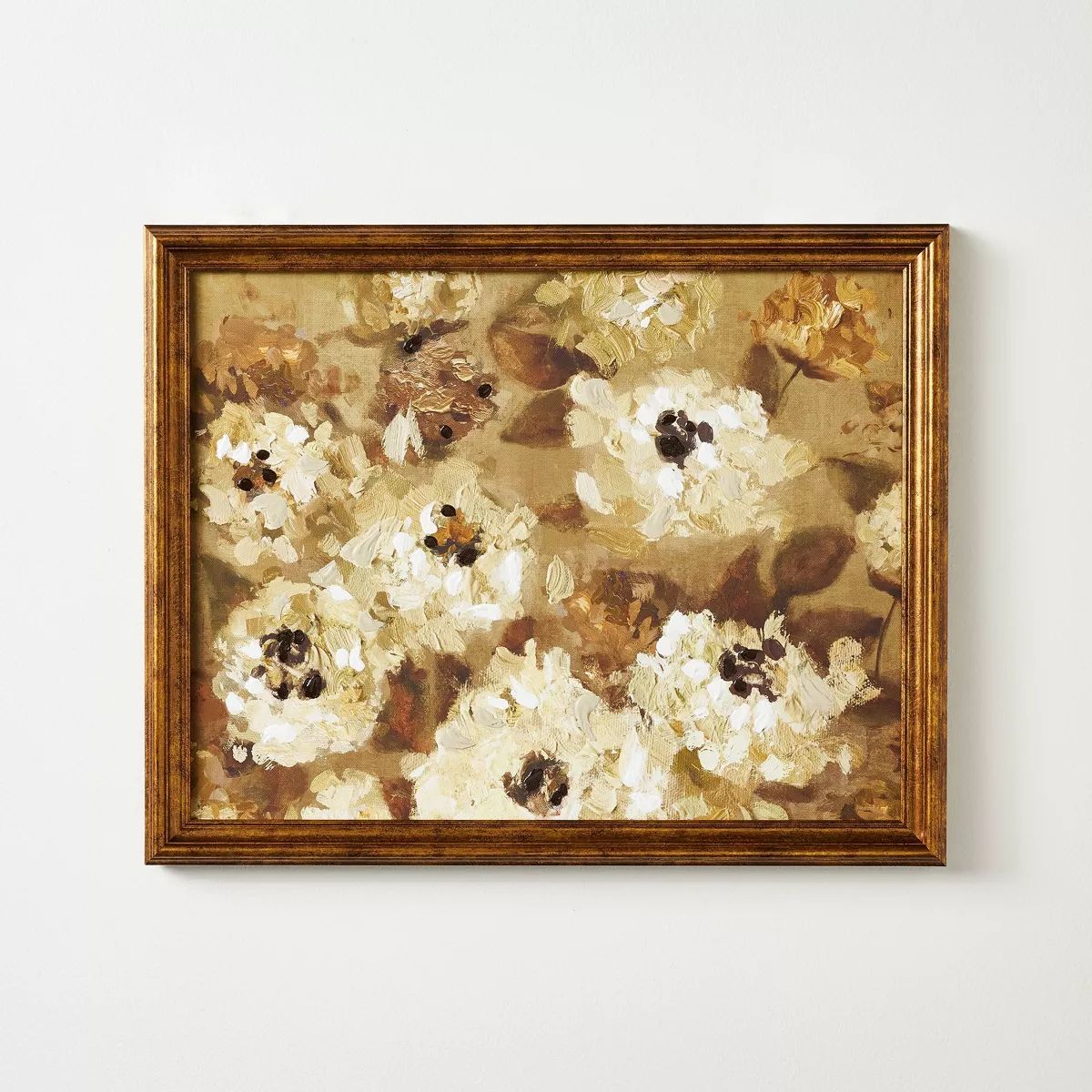 16"x20" Oil Painted All Over Floral Framed Wall Art - Threshold™ designed with Studio McGee | Target