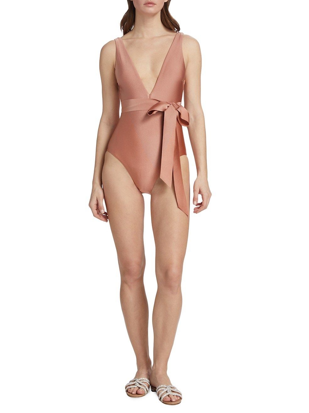 Cira Belted One-Piece Swimsuit | Saks Fifth Avenue