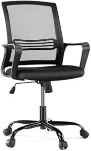 Home Office Chair, Mesh Mid High Back Ergonomic Computer Executive Task Desk with Lumbar Support,... | Amazon (US)