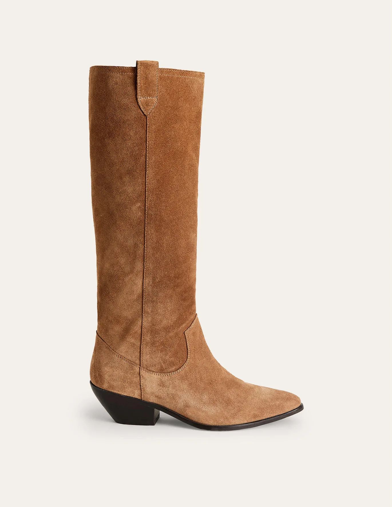 Western Suede Knee High Boots | Boden (US)