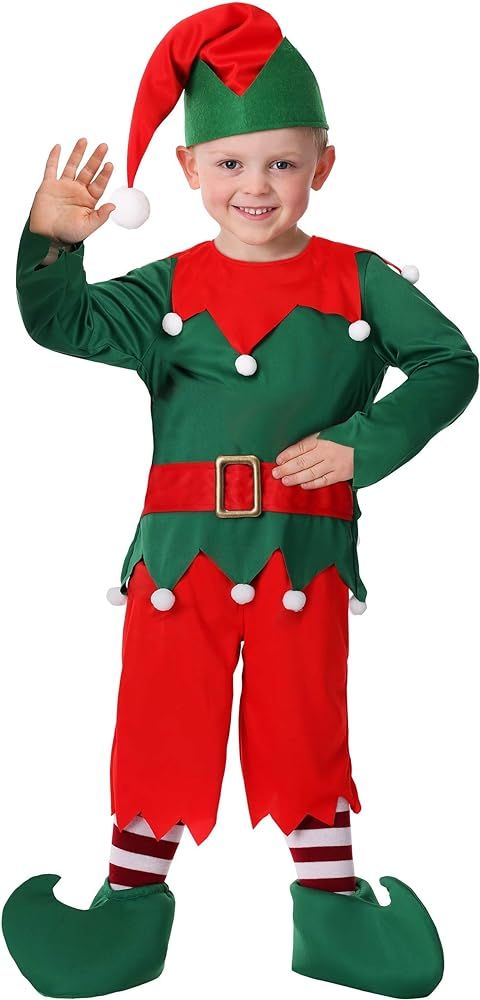 Amazon.com: Toddler Santa's Helper Costume Holiday Elf Outfit 18MO : Toys & Games | Amazon (US)