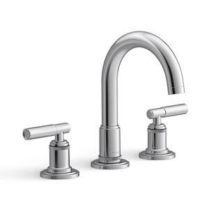 Torrington 8 in. Widespread Double Handle Bathroom Faucet in Polished Chrome | The Home Depot