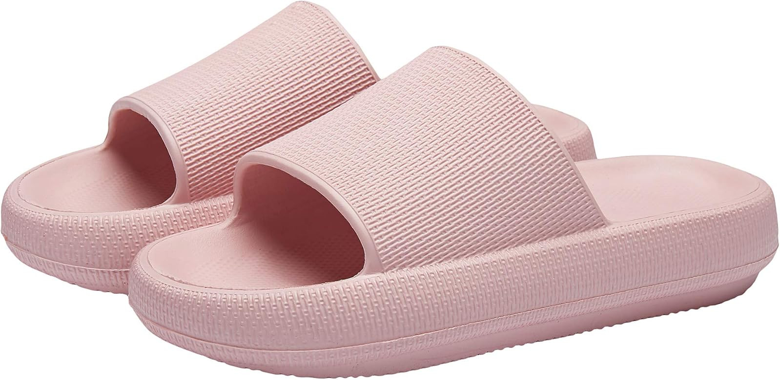 Slippers for Women and Men Quick Drying Slide Sandal with Thick Sole Non-Slip Soft Shower Slippers O | Amazon (US)