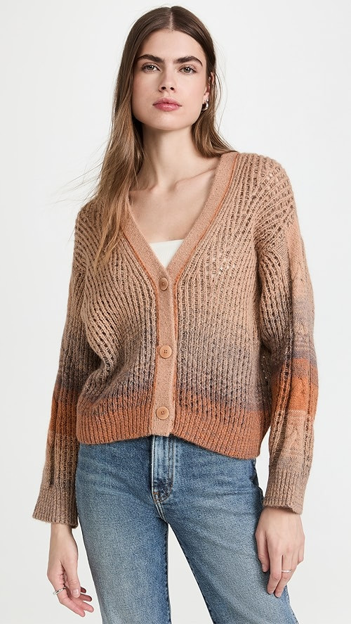 Jonathan Simkhai Ollie Alpaca Mixed Stitch Cardigan | SHOPBOP | Shopbop