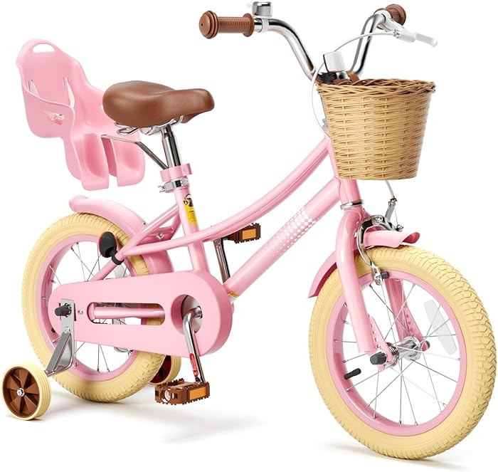 Glaf 12 14 16 20 Inch Girls Bike with Training Wheels for Kids Age 2-12 Years Old Toddler Girls B... | Amazon (US)