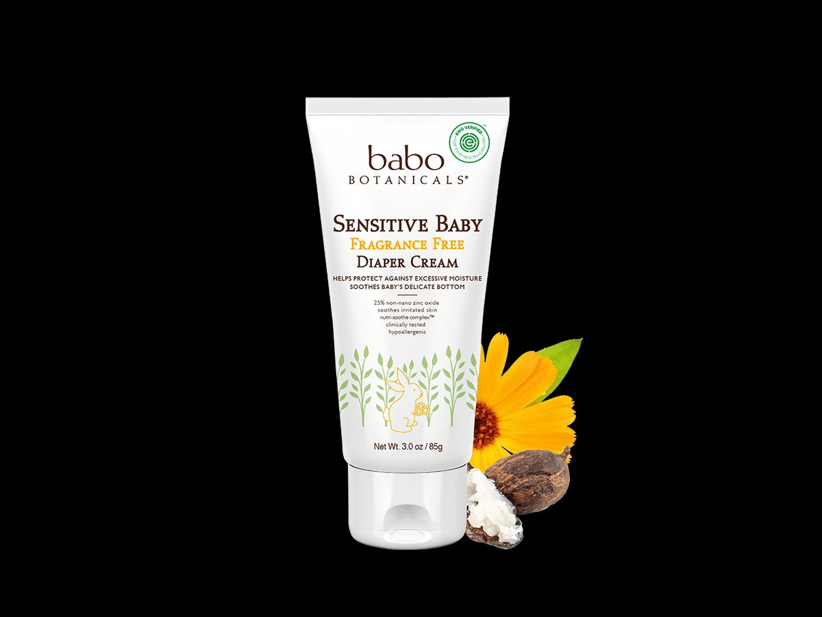 Sensitive Baby Fragrance Free Diaper Cream | Babo Botanicals