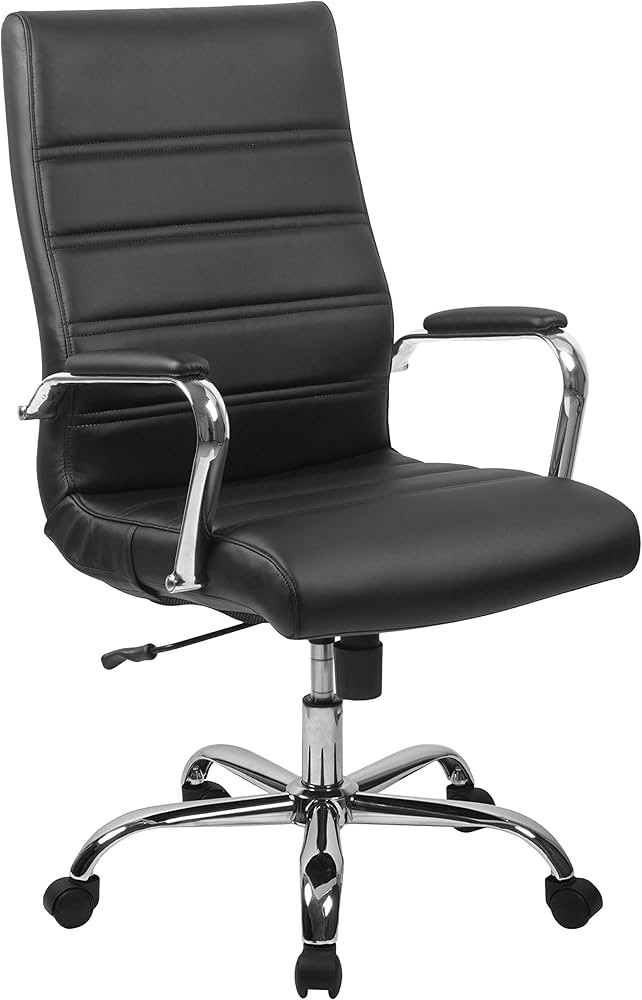 Flash Furniture Whitney High Back Desk Chair - Black LeatherSoft Executive Swivel Office Chair wi... | Amazon (US)