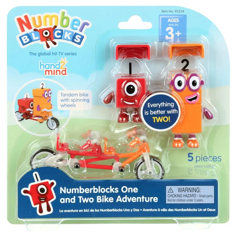 hand2mind Numberblocks® One and Two Bike Adventure, Toy Bicycle Figures, Toy Vehicle Playsets | Walmart (US)
