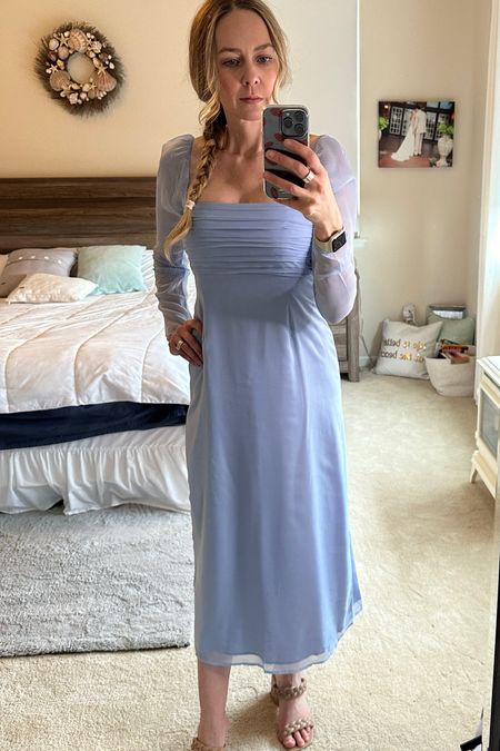 Feeling like #elsa in this sweet little number from #abercrombieandfitch! 
Wearing a size small tall and I am 5’9!
#tallgirlfashion #elsa #abercrombie 

#LTKwedding #LTKSeasonal