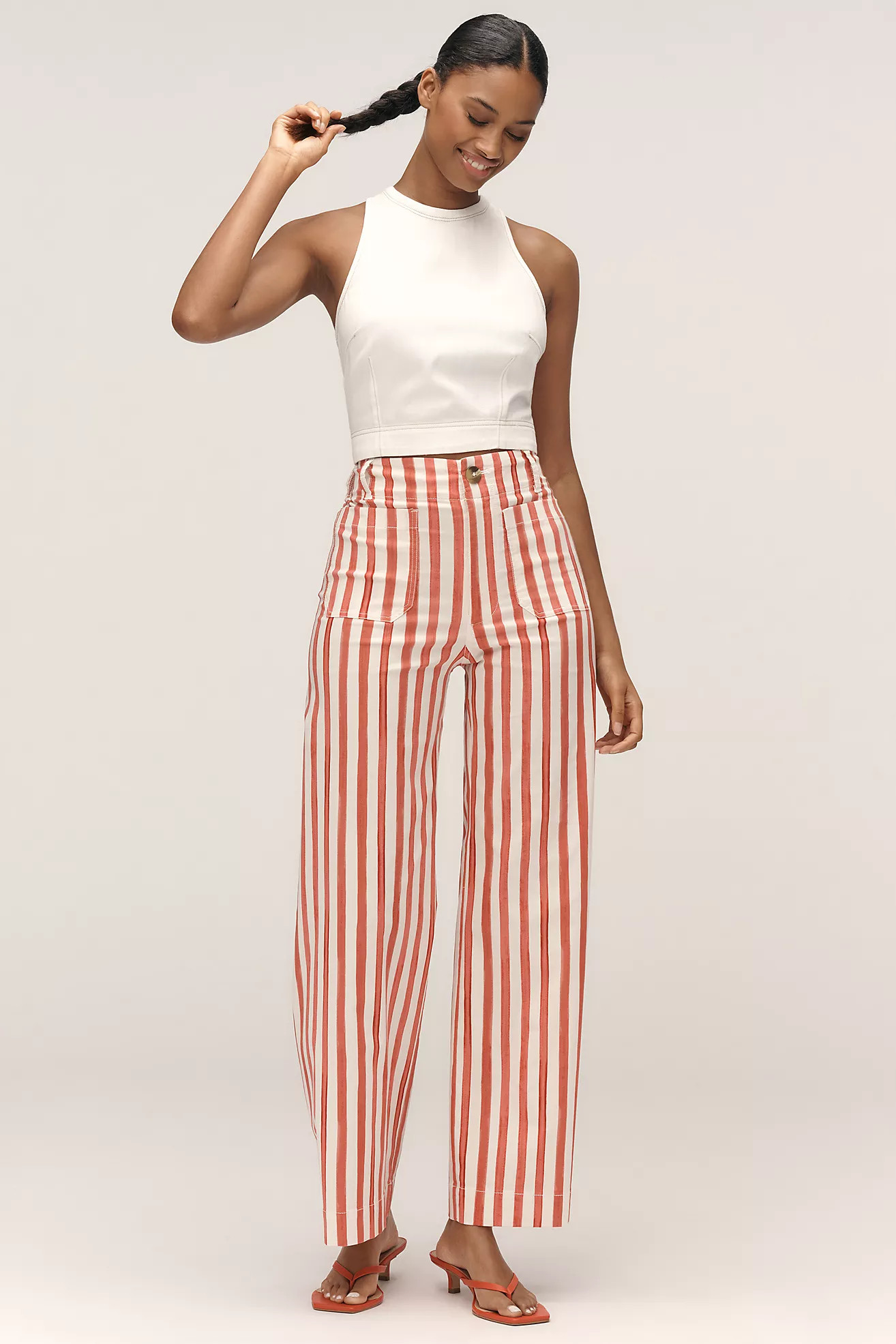 Die Nephthys Illustrated! Colette Weite Crop-Hose von Maeve | Anthropologie (EU)