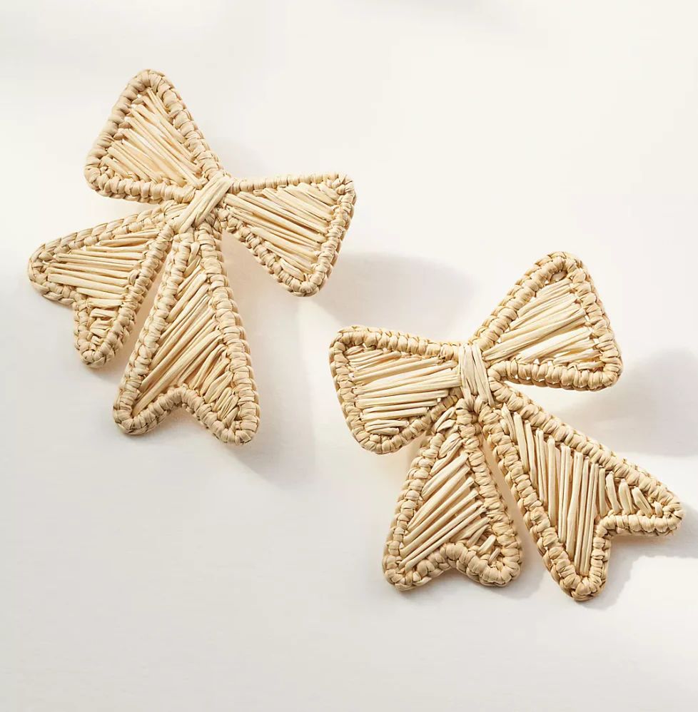 Bow Rattan Stud | Neely Phelan