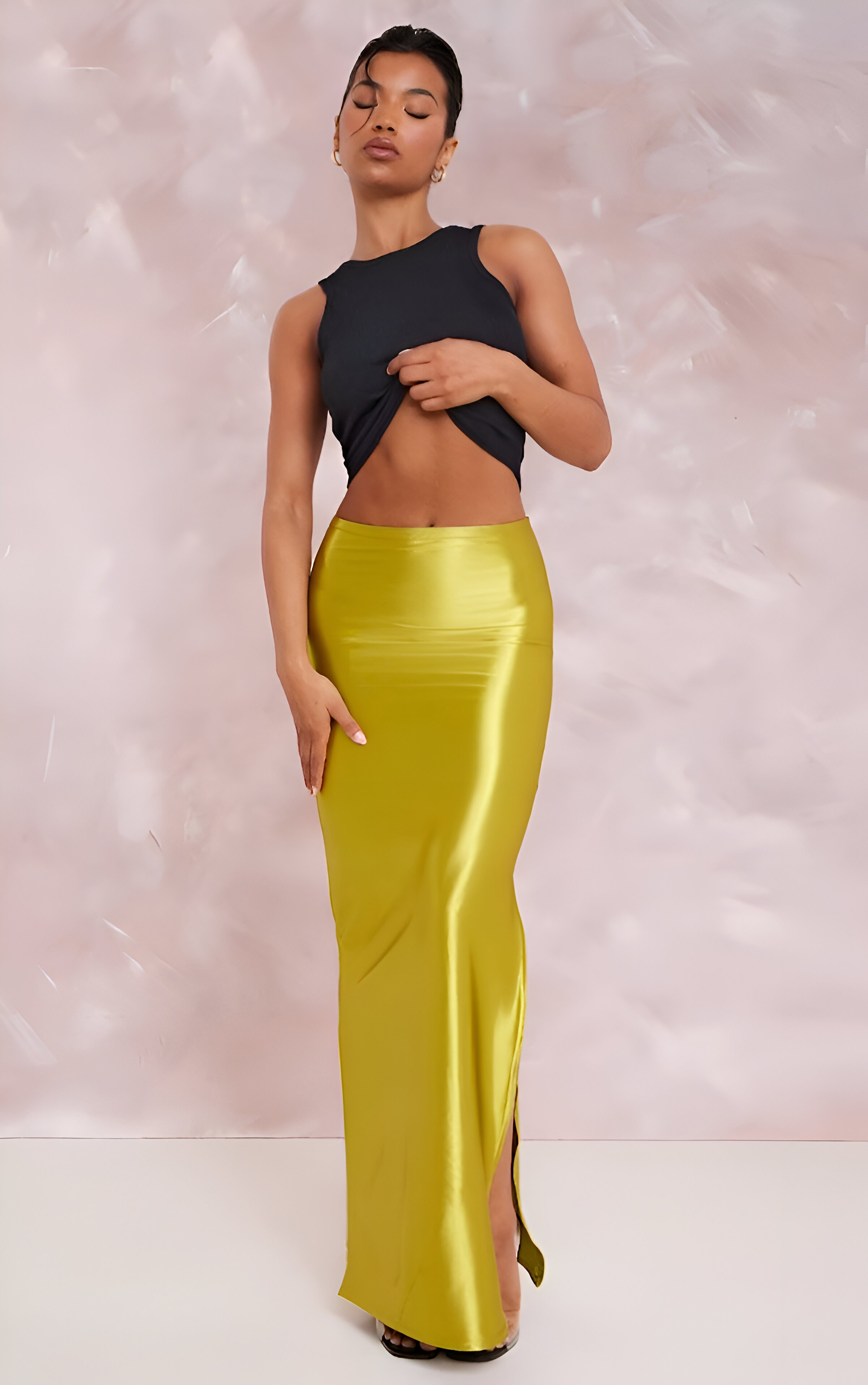 Obsessed with this olive stretch satin maxi skirt! The perfect blend of comfort and elegance with that stunning split detail. Dress it up or down – a must-have for effortless style. Tap to shop! #MaxiSkirt #SatinSkirt #OliveGreen #ChicStyle #VersatileFashion #OutfitInspo #ShopNow #LTKStyle

#LTKActive #LTKU #LTKStyleTip