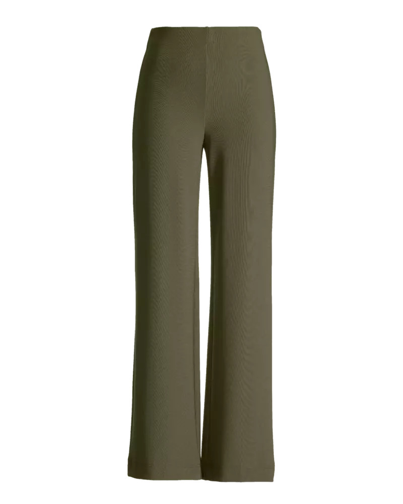 Beyond Travel High Rise Palazzo Pant - Olive Night | Boston Proper | Boston Proper