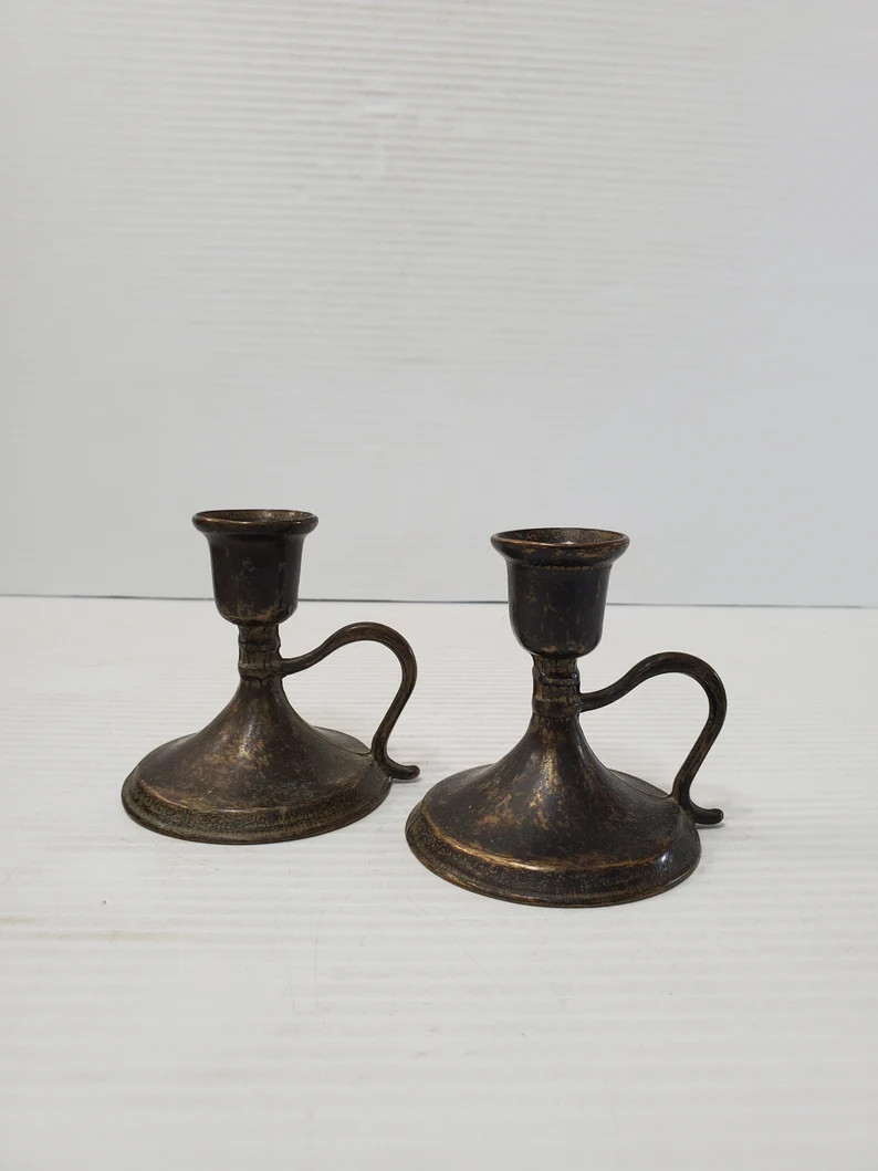 Vintage Brass Candle Holder Brass Candlestick Holder Brass - Etsy Canada | Etsy (CAD)