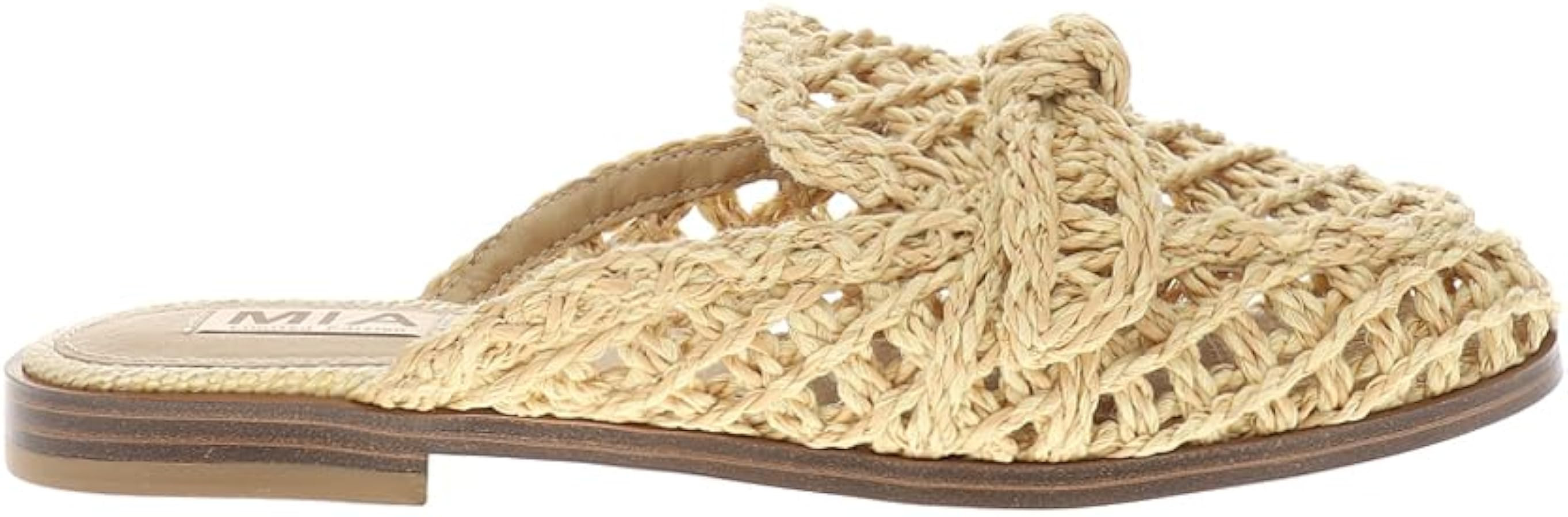 MIA Womens Layce Mules Flats Casual - Beige | Amazon (US)