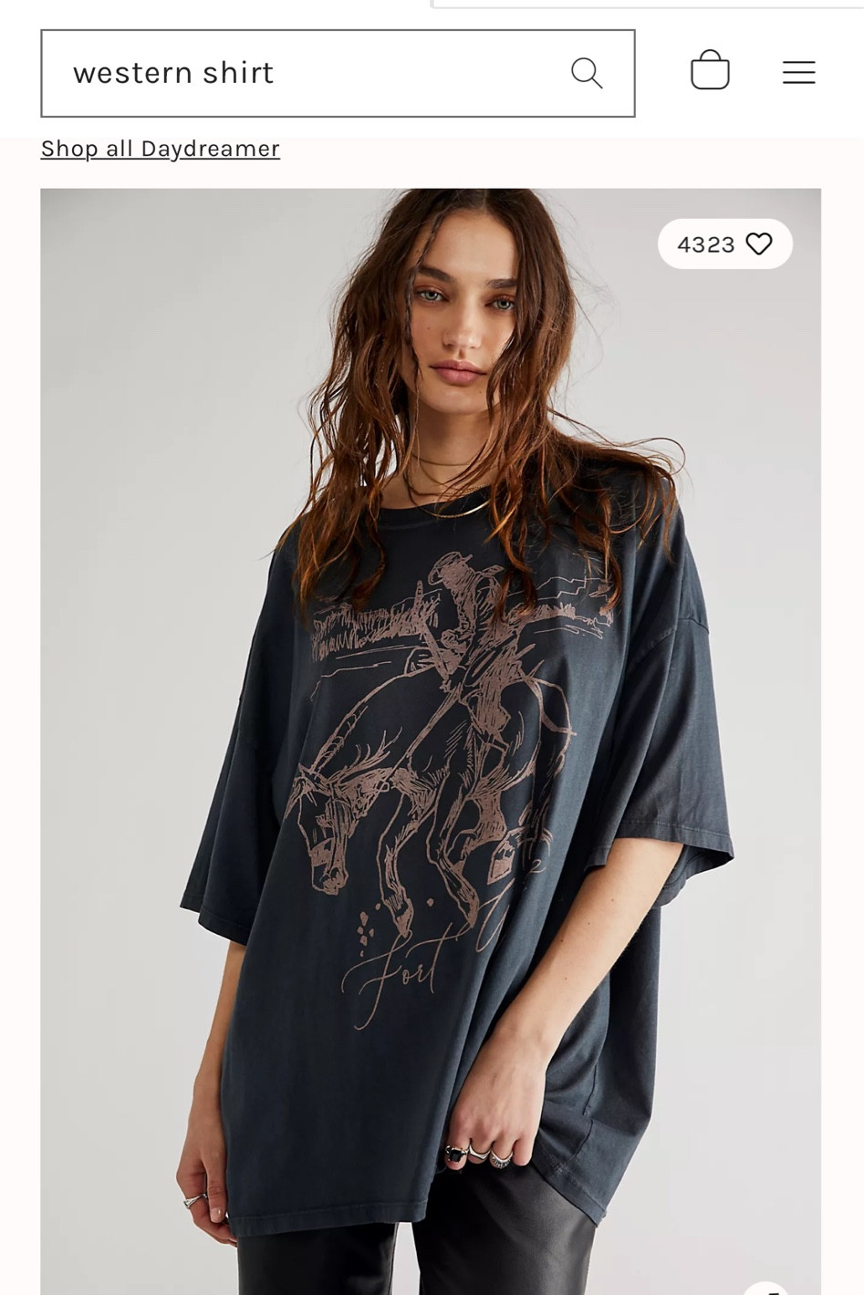 Fave western oversized tee! Comes in. Black or brown! 

#LTKsalealert #LTKunder100 #LTKstyletip