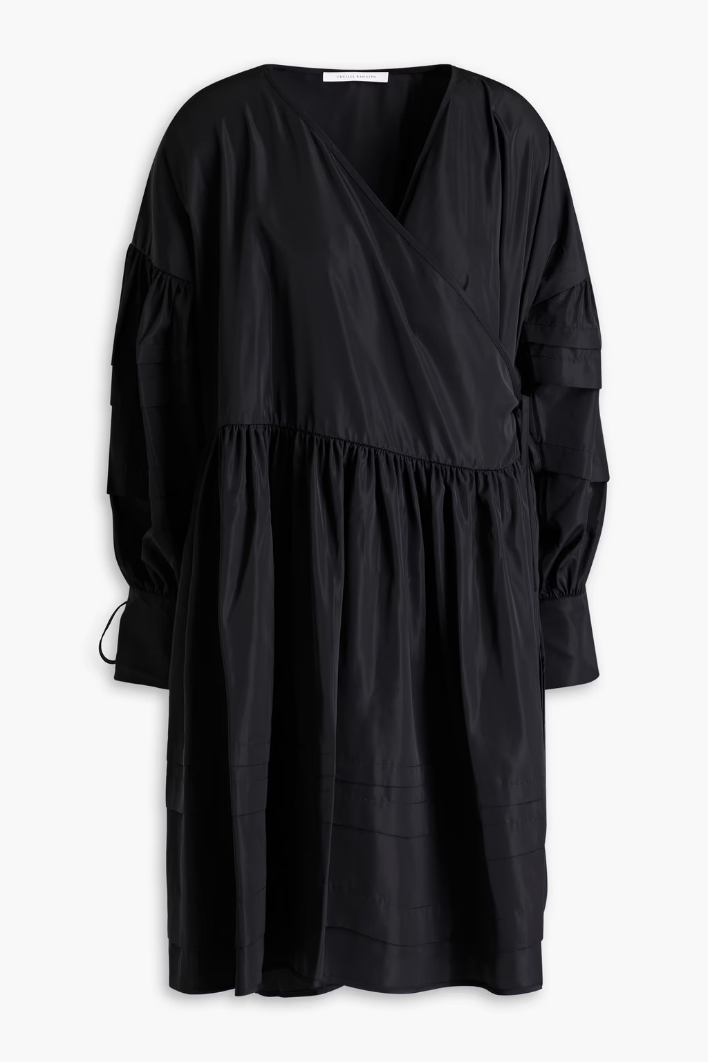 Amelie gathered taffeta wrap dress | The Outnet (US and CA)