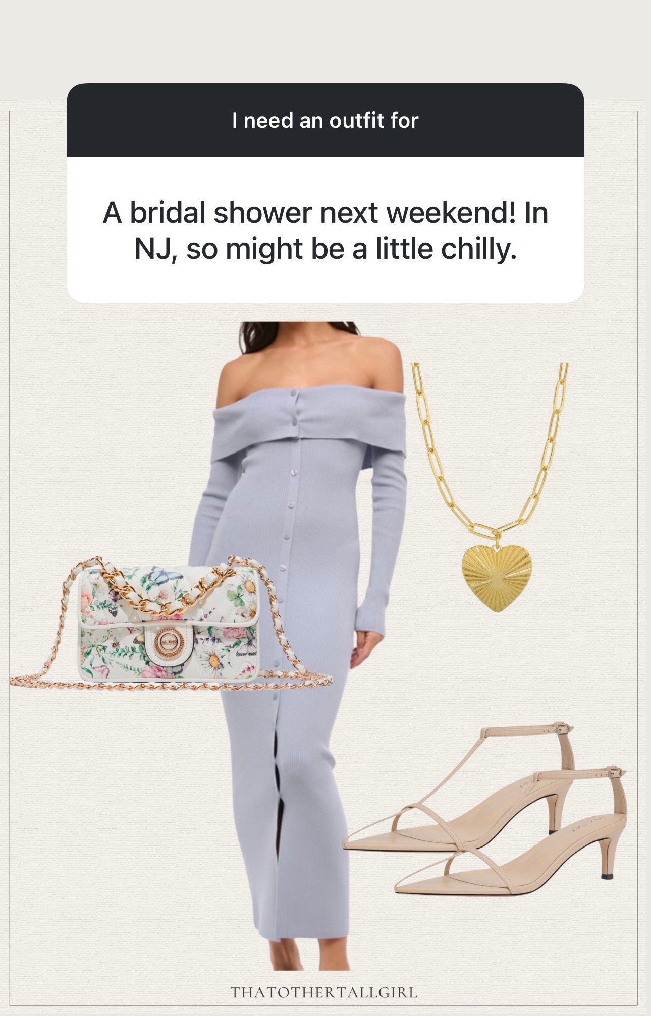 Bridal shower guest outfit - dress comes in tall length! 🙌🏻 

cold weather, winter, spring 

#LTKWedding #LTKMidsize #LTKStyleTip