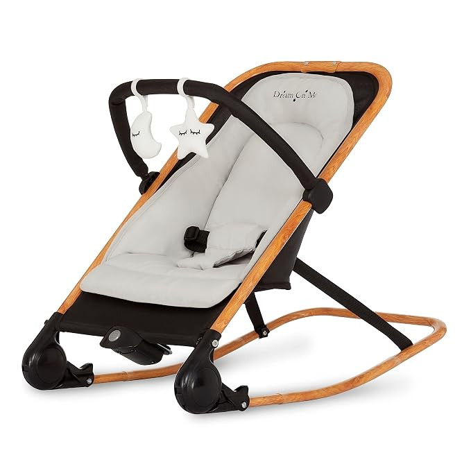 Dream on Me Rock with me 2-in-1 Rocker and Stationary Seat | Compact Portable Infant Rocker with ... | Amazon (US)