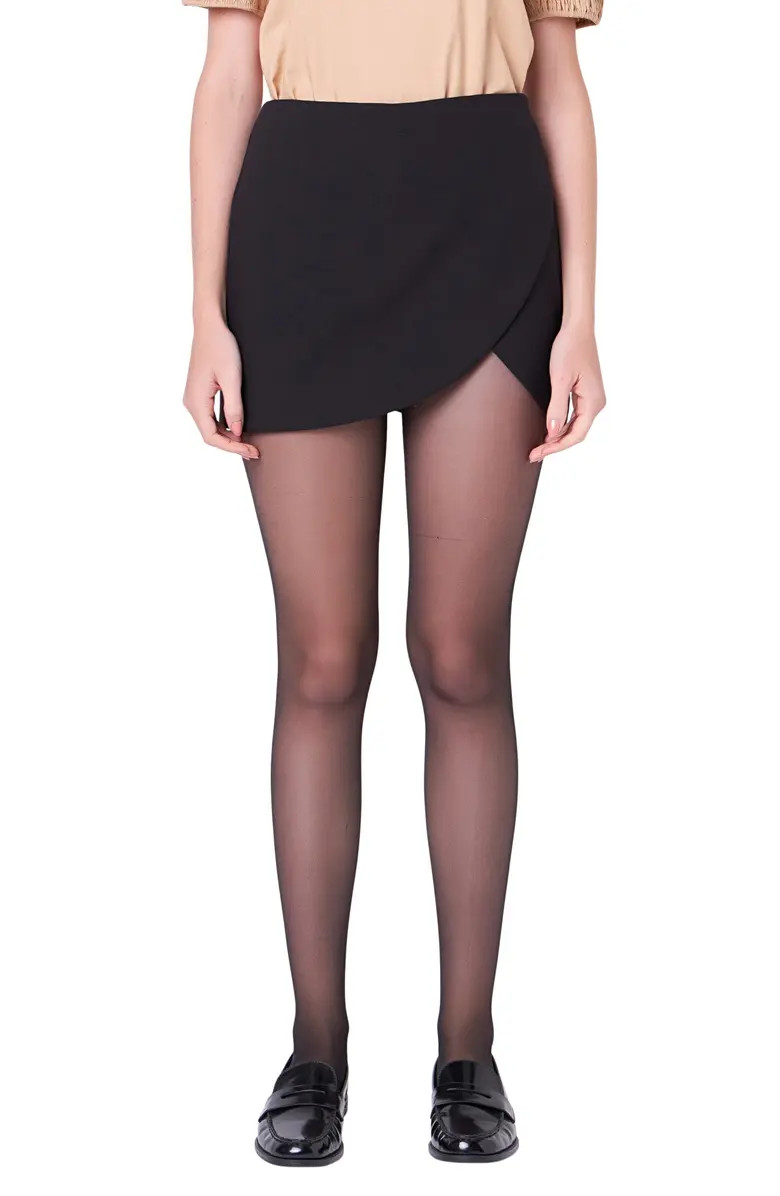 English Factory Faux Wrap Miniskort | Nordstrom | Nordstrom