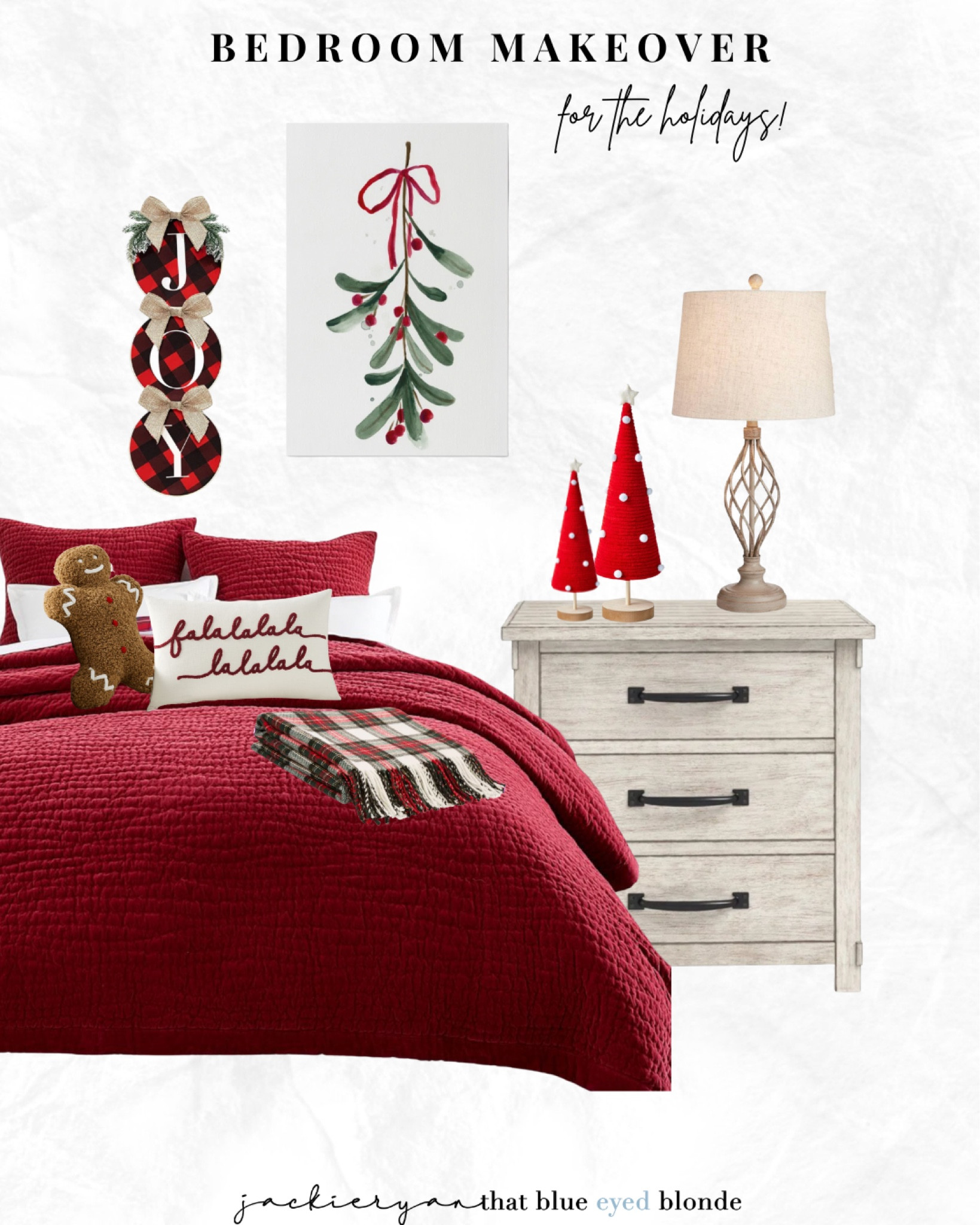 Christmas bedroom holiday makeover!

#christmasbedding #ChristmasDecor #christmasbedroom #ChristmasTime #christmasaccent #holidaybedding #holidaydecor #holidayfigurines #festivepillows #pillows #throwpillows #throwblanket #throwblankets #blanket #christmastree #christmasart #christmaswallart #xmasbedding #xmasdecor #xmasbedroom #BedroomFurniture #Duvet #duvetcover #pillowshams #seasonal #seasonchange 

#LTKHoliday #LTKhome #LTKSeasonal