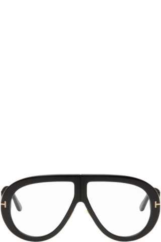 Black Troy Glasses | SSENSE