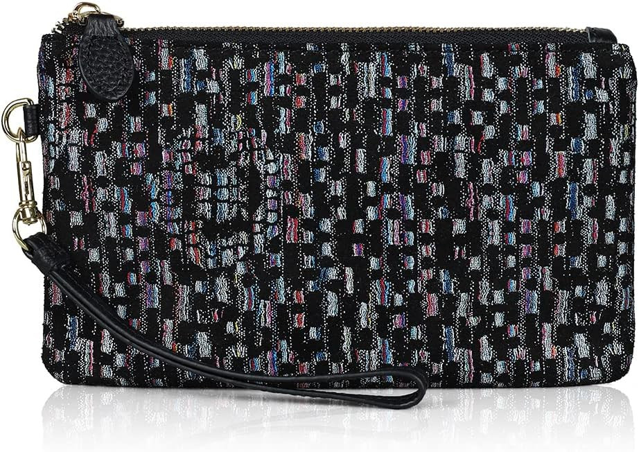 befen Genuine Leather Wristlet Clutch RFID Blocking Bag Cell Phone Wallet Purse Wristlet Wallet P... | Amazon (US)