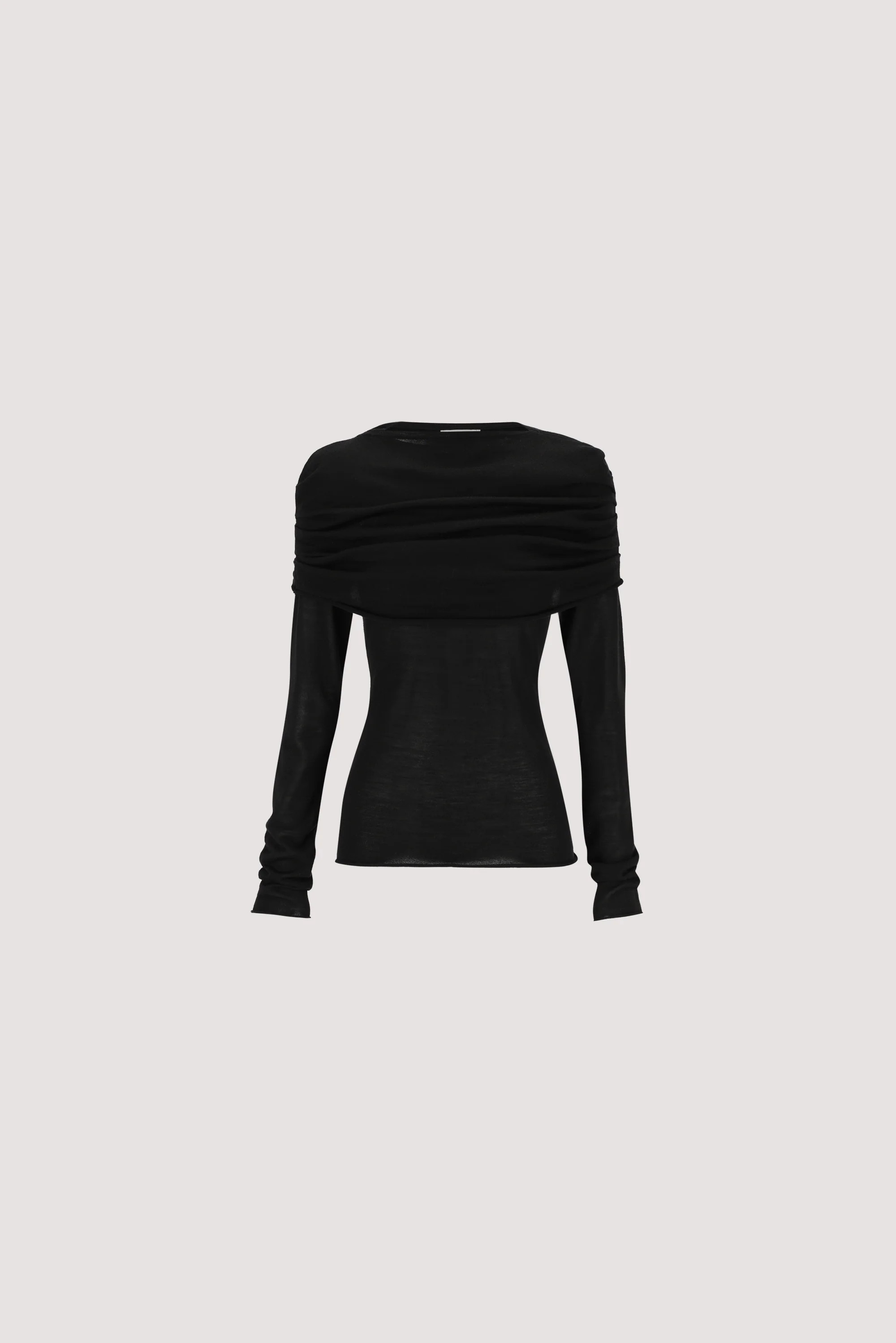 IVY BLACK MERINO LS TOP | DISSH