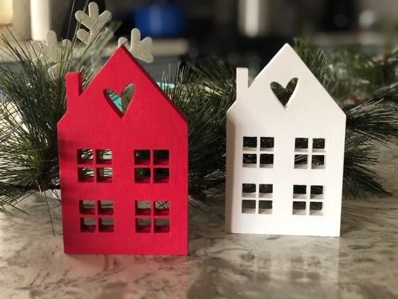 Wooden houses/ House/ Home decor/ Valentines Day/ Love/Wood | Etsy (US)