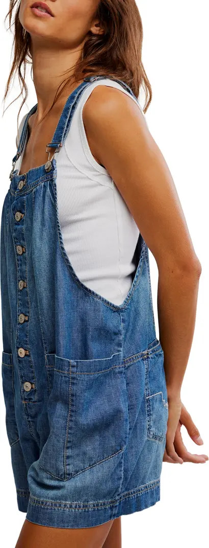 Free People You've Got The Love Short Overalls | Nordstrom | Nordstrom