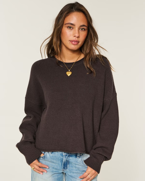 Women's Easy Rollneck Crew Sweater | Women's Tops | HollisterCo.com | Hollister (US)