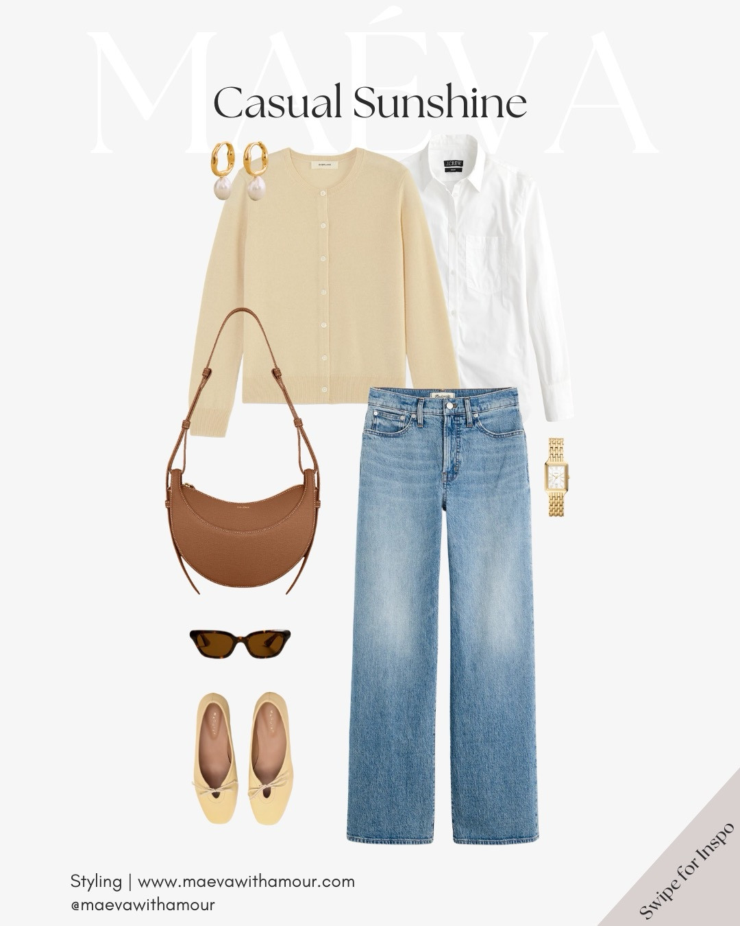 Capturing the essence of spring with this light and cheerful look! Effortless elegance meets casual comfort in the perfect shade of sunshine! ☀️

👜: Polène Numéro Dix

✨ Style Tip: Swap the ballet flats for white sneakers for a casual, laid-back vibe!

❤️ Adore this look? Comment SHOP to receive a DM with the link or head to the link in bio to shop the looks & more!

👉 Save this look for inspiration and follow for more style ideas! 

✨ Discover French-inspired style and chic wardrobe tips daily, designed to elevate your everyday fashion!

With Amour, M.

#LTKShoeCrush #LTKStyleTip #LTKSeasonal