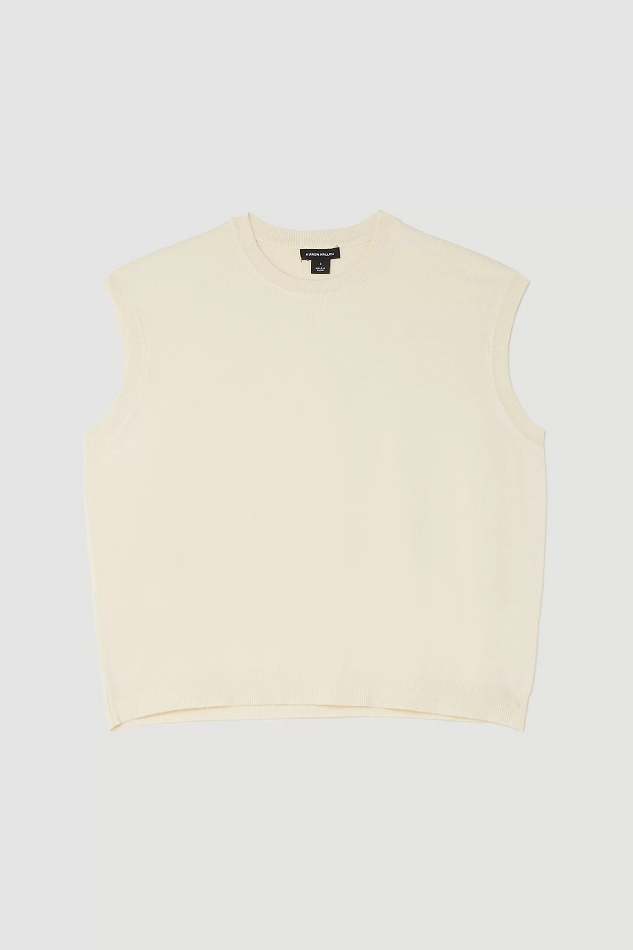 Viscose Blend Knit Vest | Karen Millen UK + IE + DE + NL