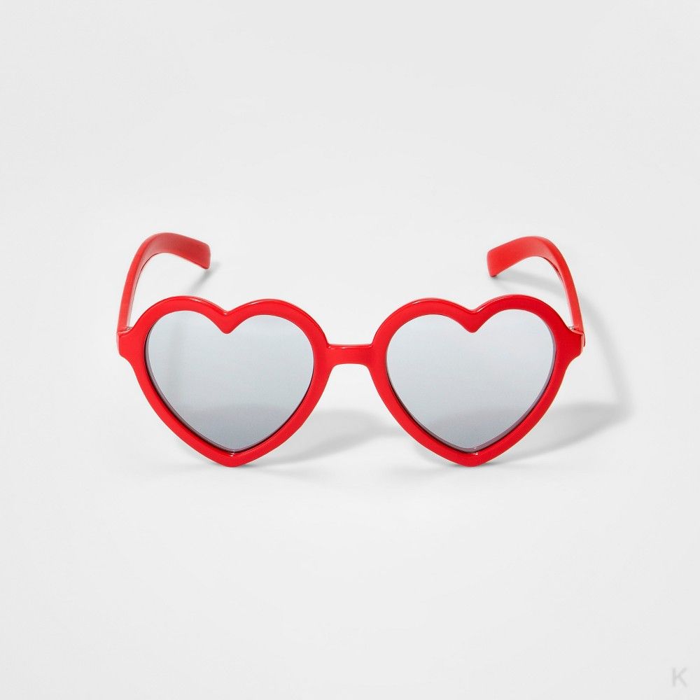 Toddler Girls' Heart Sunglasses - Cat & Jack Red, Girl's | Target