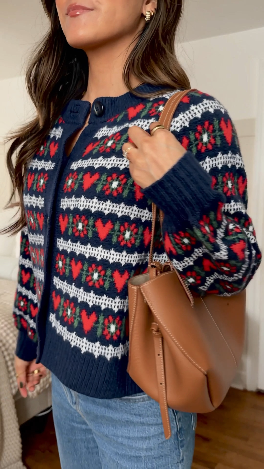 This sweater!! So cute and so thick and cozy.❤️ sized up to a M. 

#LTKFindsUnder100 #LTKHoliday #LTKFindsUnder50