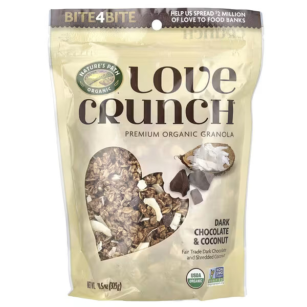 Nature's Path, Love Crunch®, Premium Organic Granola, Dark Chocolate & Coconut, 11.5 oz (325 g) | iHerb