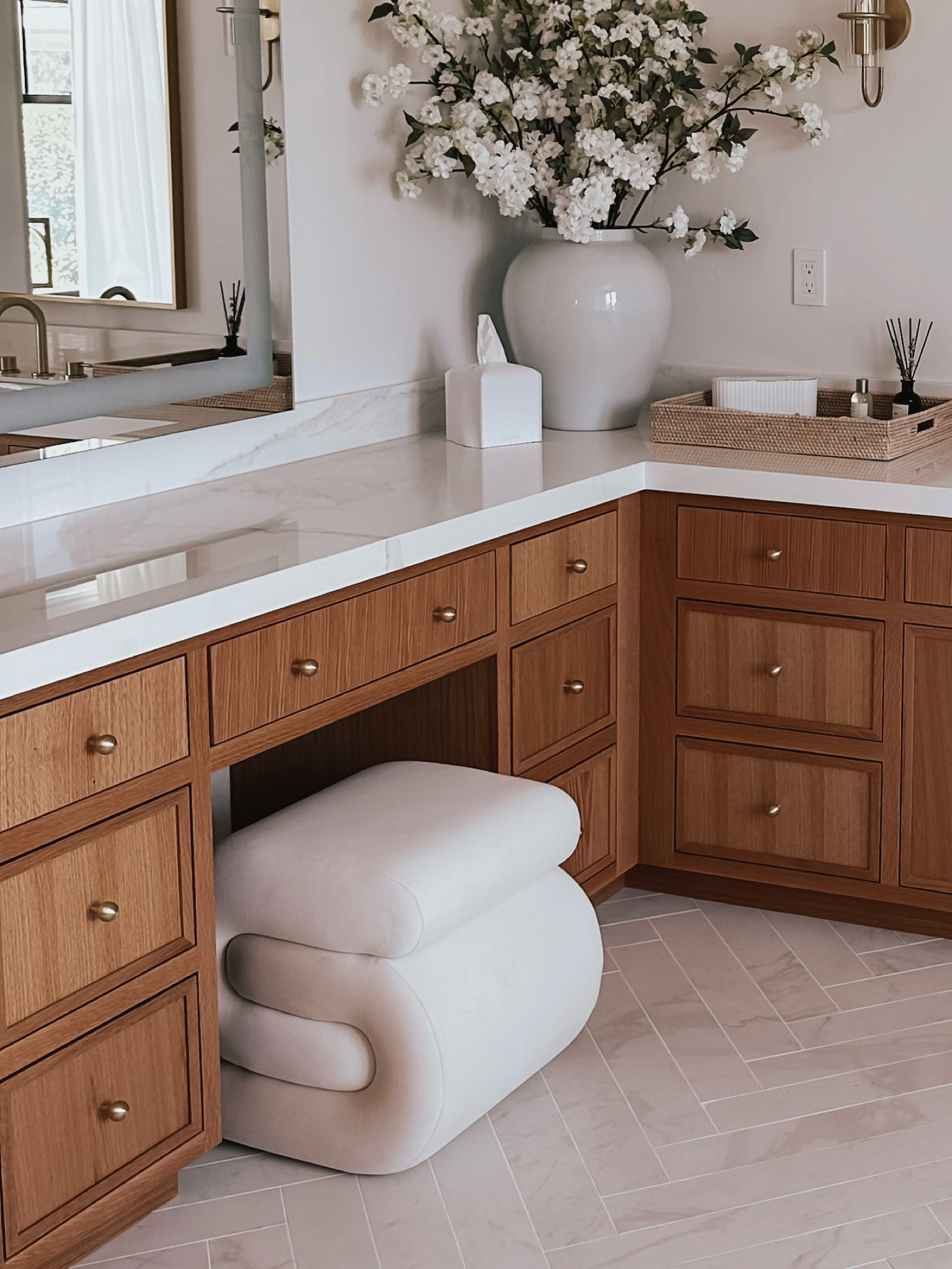 Loving this unique ottoman. It’s giving organic modern aesthetic. Great in rooms or a vanity 

#LTKhome #LTKsalealert