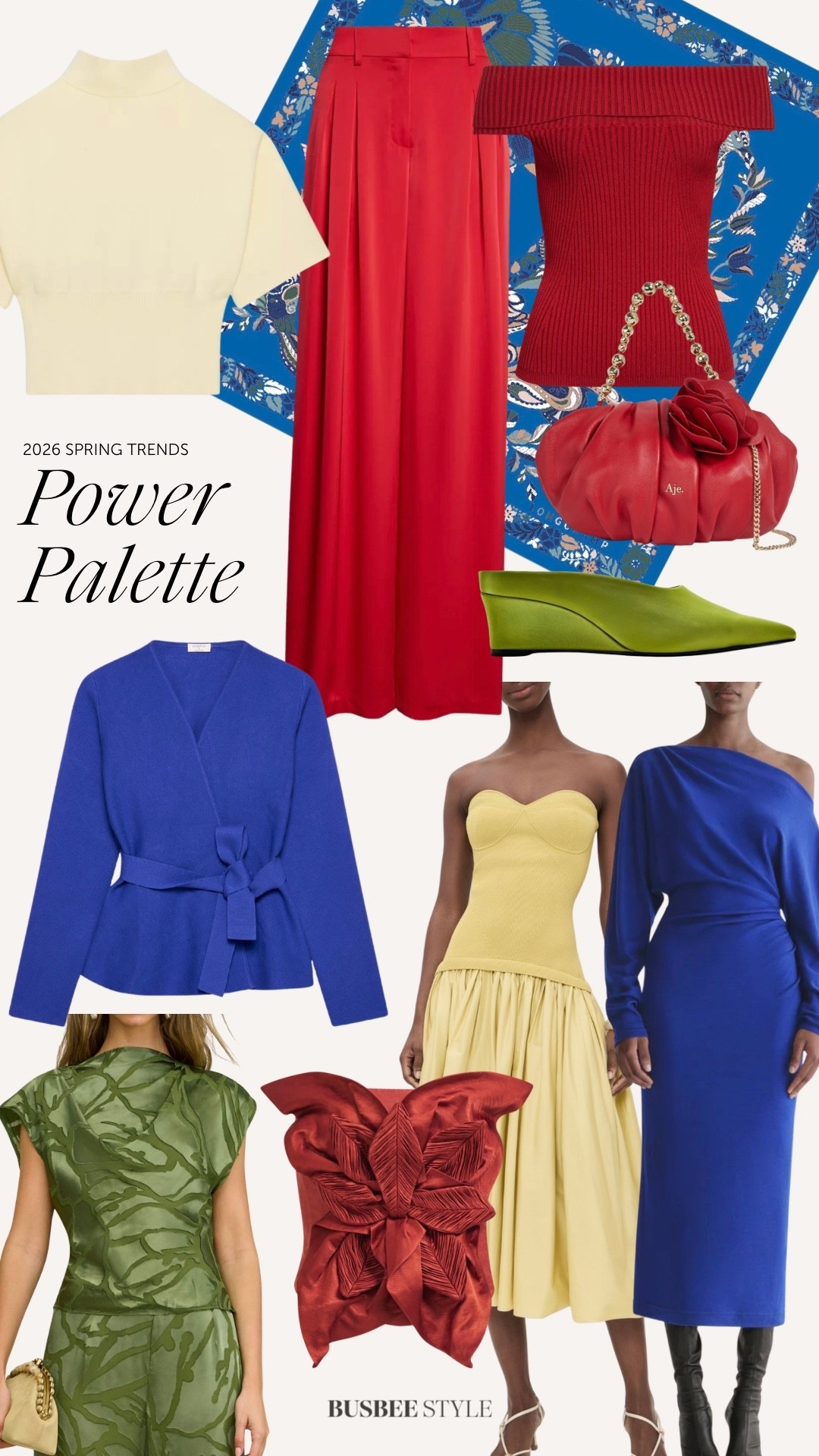 Cobalt blue, buttery yellow, chartreuse, and poppy red are leading the charge this season, but Spring 2026 isn’t about drowning in color. It’s about using it intentionally for a fresh, bold, and modern twist. 

#LTKSeasonal