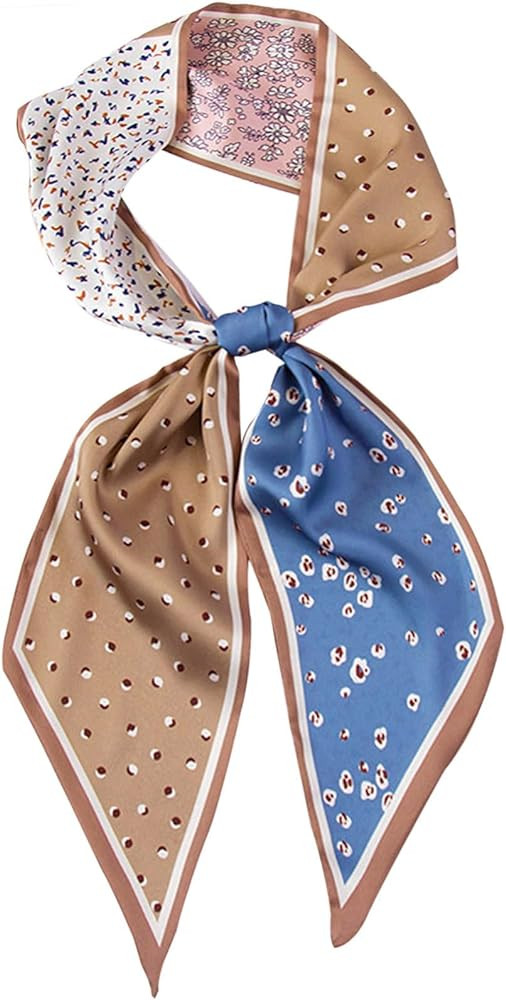 Head Scarf Hair Neck Scarves For Women Purse Bag Scarfs For Handbags Silky Long Thin Satin Headsc... | Amazon (US)